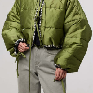 Verdant Puffer Cropped Jacket