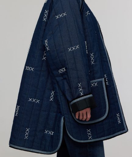 Reversible denim jacket "angishvona"