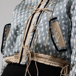 One-Sided Short Bomber Jacket "munchoq"