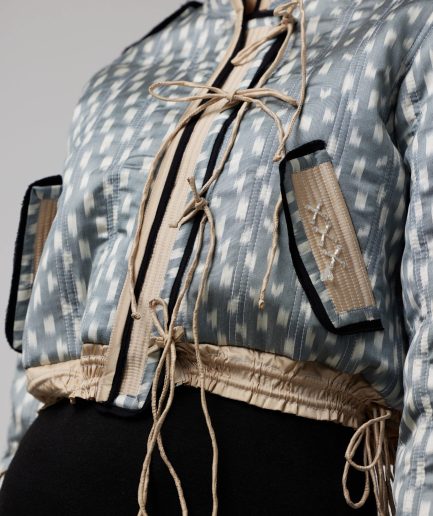 One-Sided Short Bomber Jacket "munchoq"